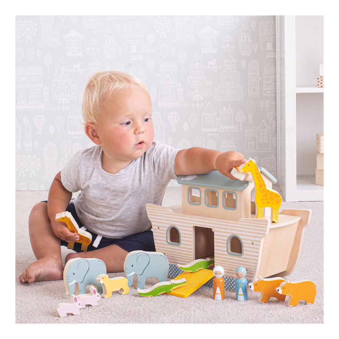 Bigjigs Ark van Noach, 100% FSC