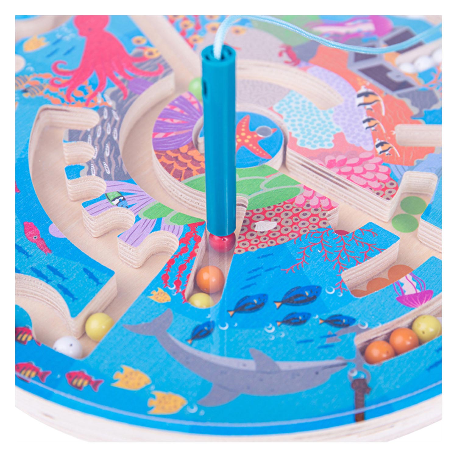 Bigjigs magnetische doolhof spel - onderwaterwereld