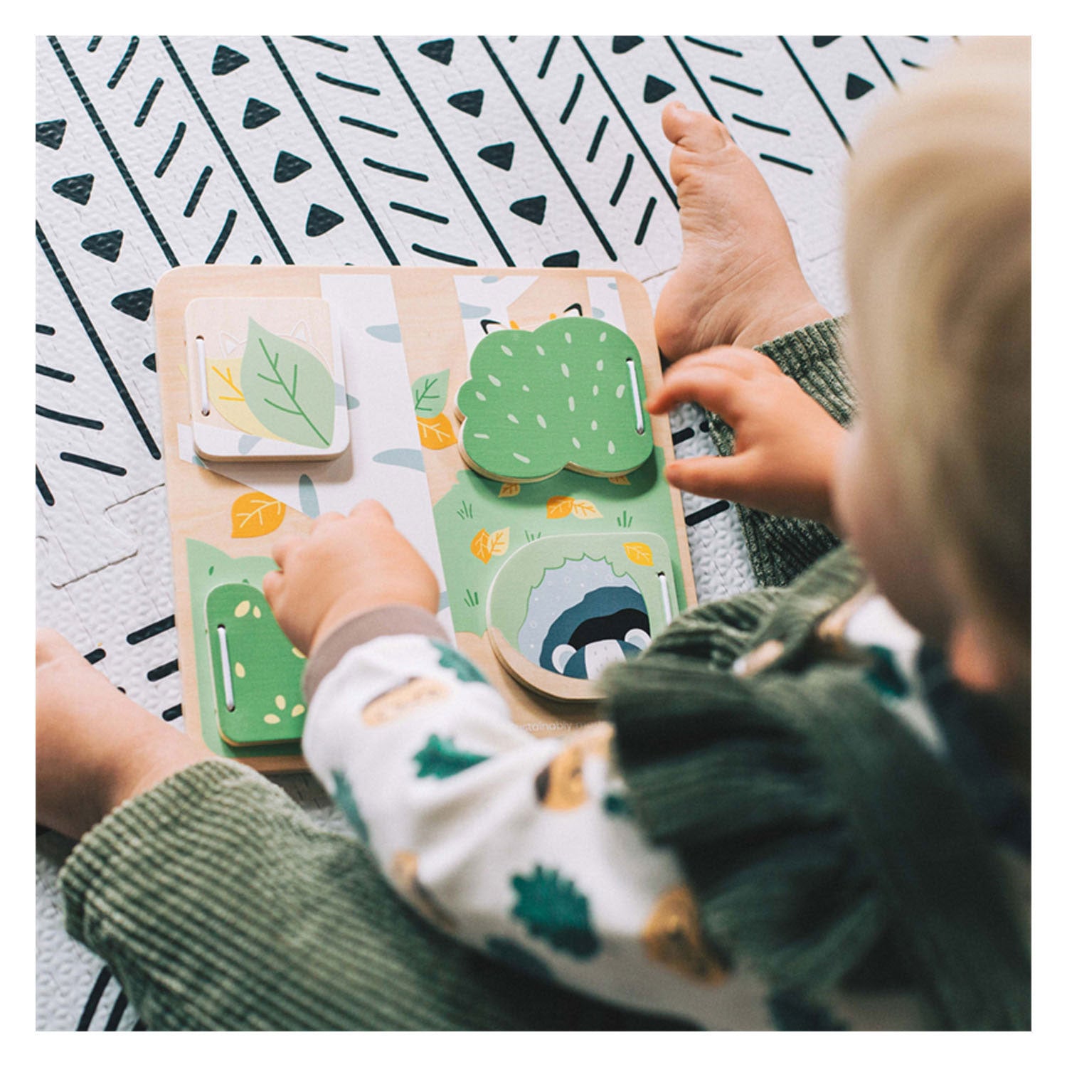 Bigjigs Woodland Houten Verstop en Zoekpuzzel