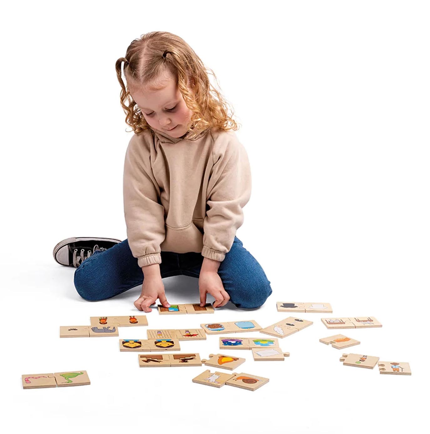 Bigjigs houten legpuzzel vergeten, 32st.