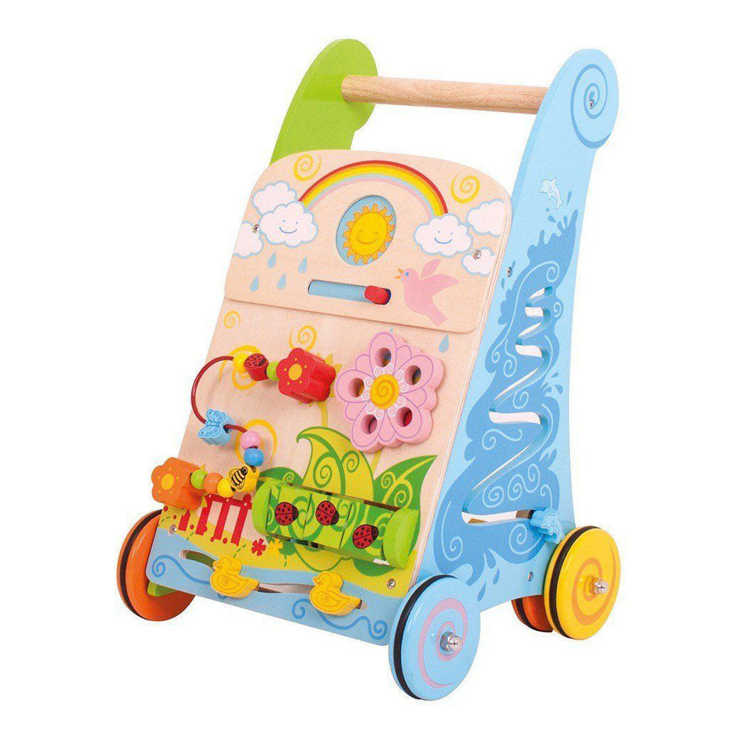 Bigjigs flower activity loopwagen