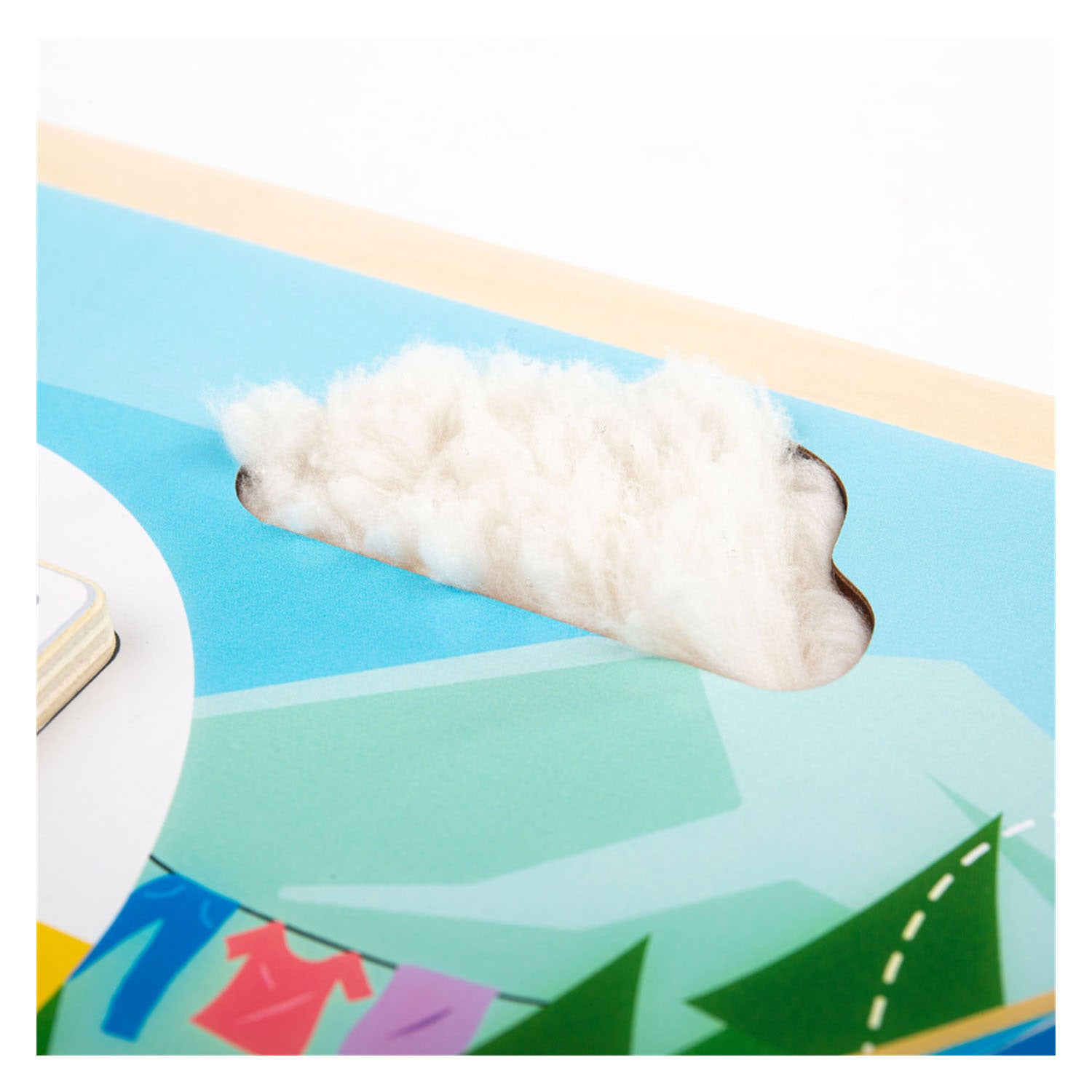 Bigjigs Houten Zintuigenbord Kamperen in het Wild