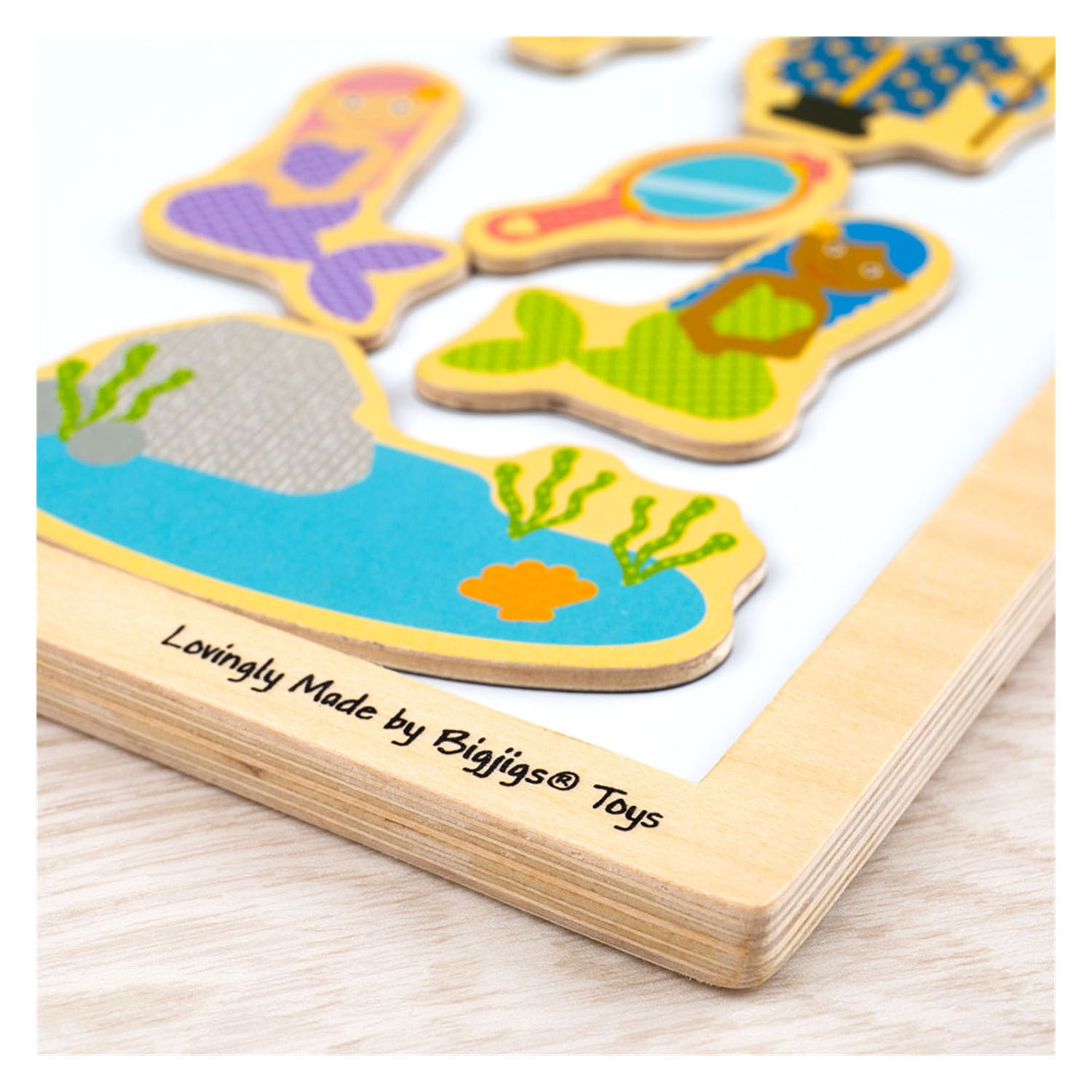 Bigjigs magnetisch bord met houten rand