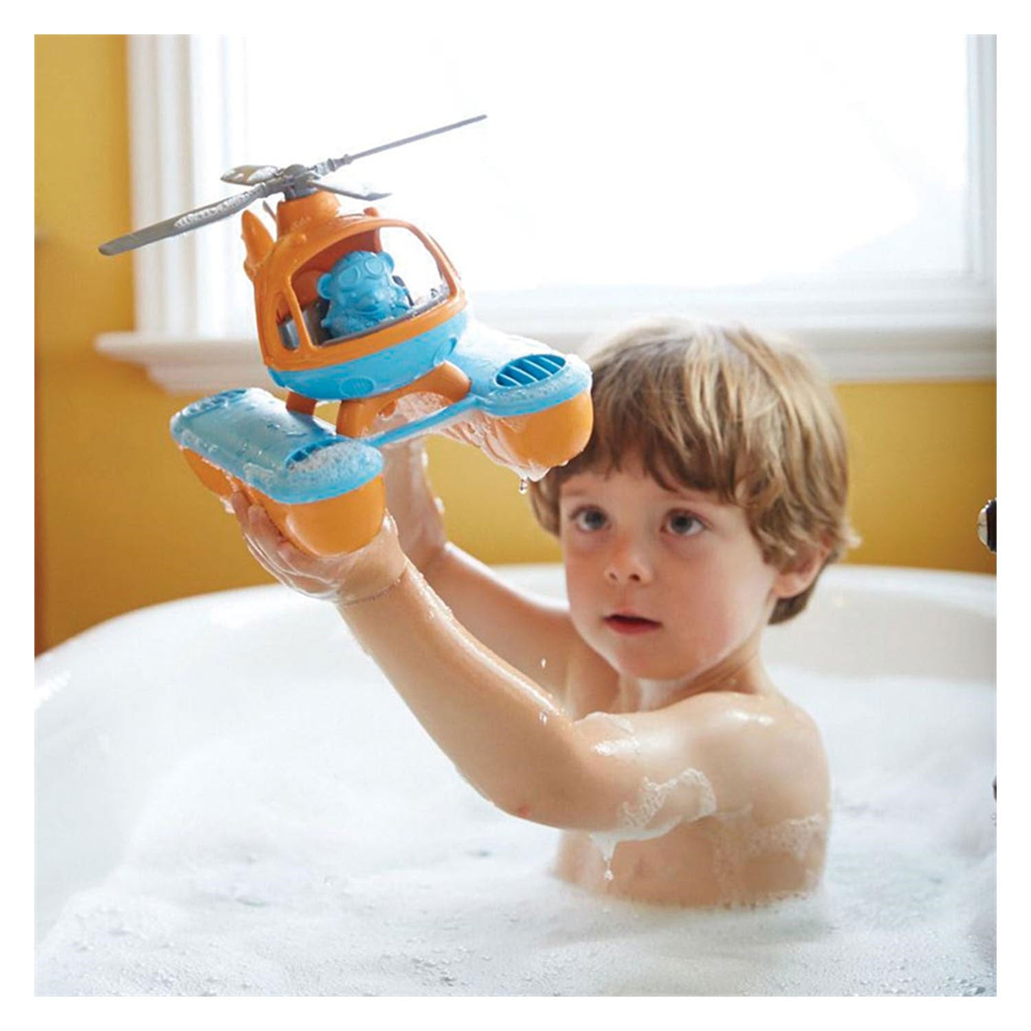 Green Toys Waterhelikopter Oranje Gerecycled Kunststof