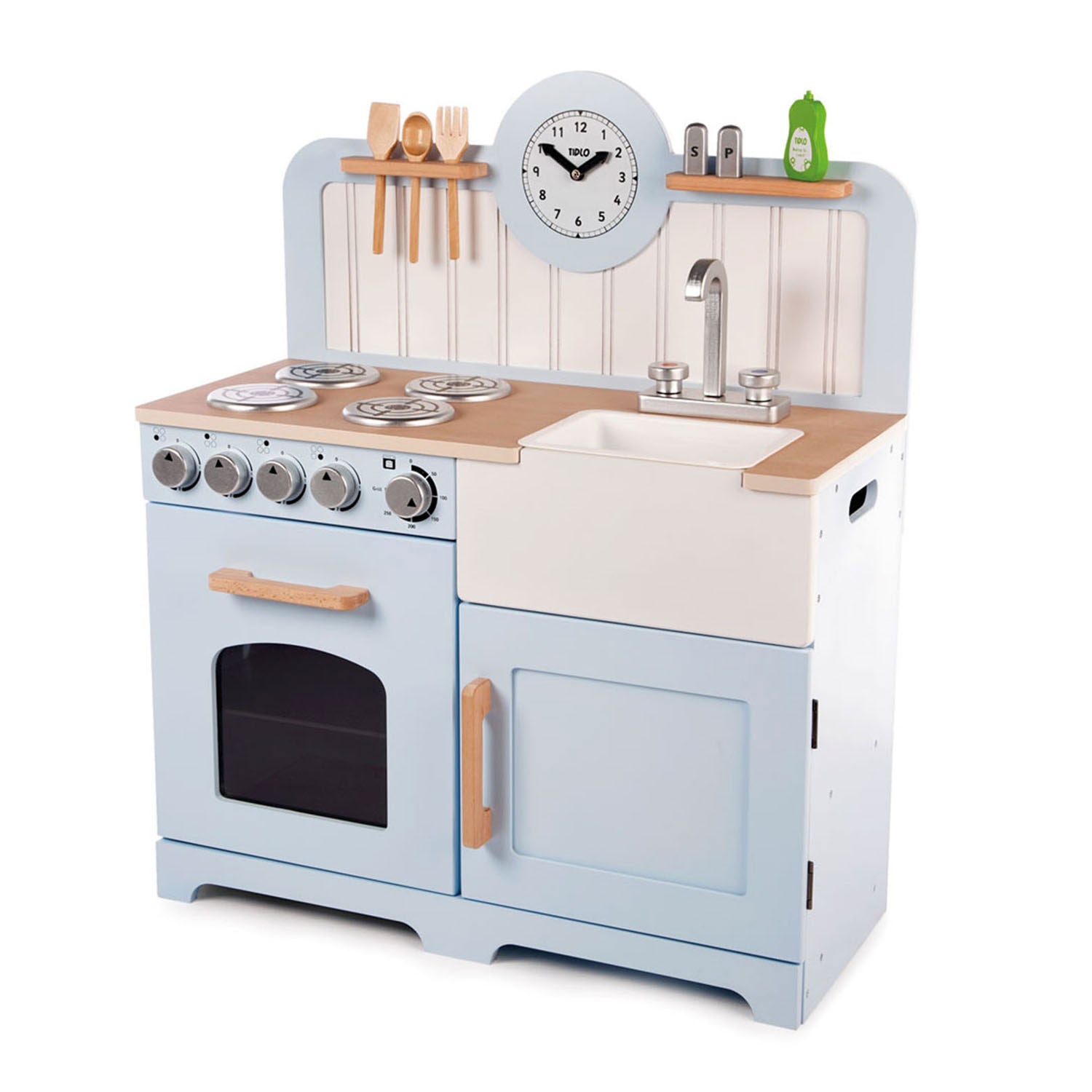 Tidlo houten speelkeuken landelijk,7dlg.