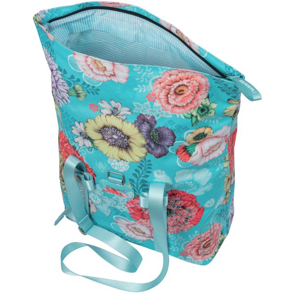 Basil Bloom Field vélo shopper 15-20L bleu ciel