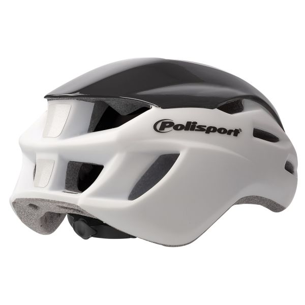Polisport helm Aero Road mat met glans zwart geel M 55-58cm