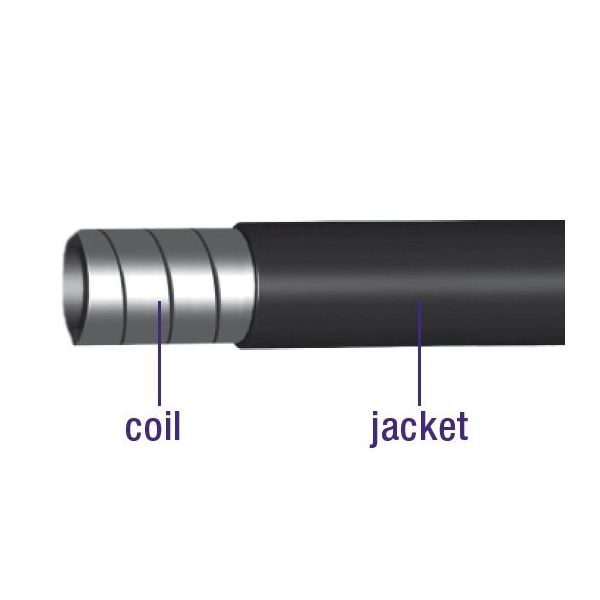 Elvedes Brake Outer Cable without Liner ø5mm 10 meters - Black (roll)