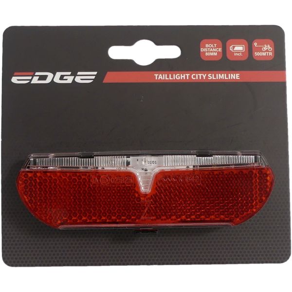 Feu arrière Carrier Edge City Slimline - 50 80mm - piles incluses
