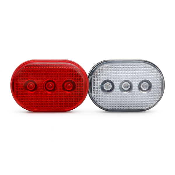 Kit d'éclairage LED Edge City - 3 LED - avant + arrière - piles incluses