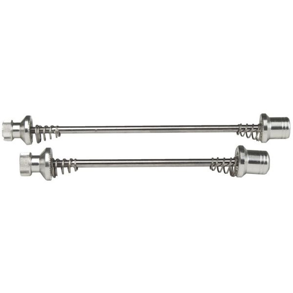 TranzX - Snelspanner voor achternaaf + zadelpen zilver