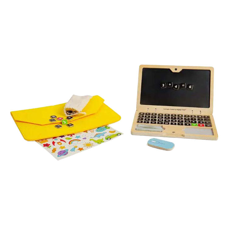 Bigjigs houten laptopset, 95dlg.