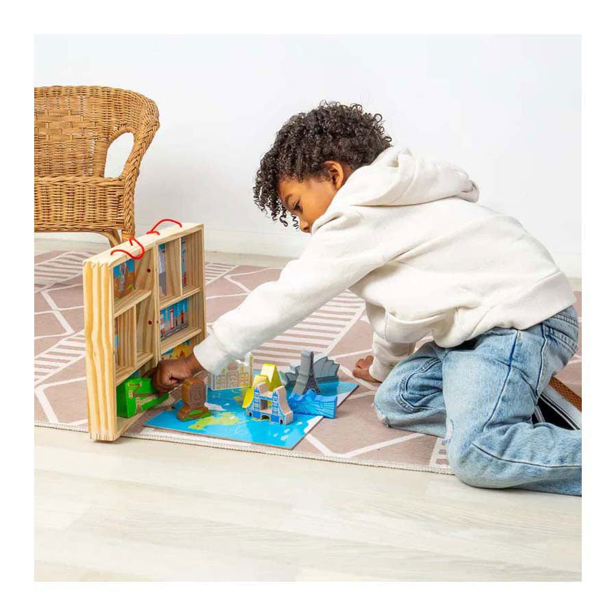 Bigjigs houten reisspeelset, 10dlg.