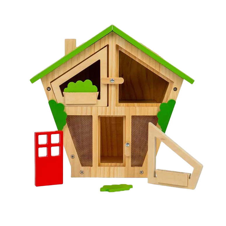 Bigjigs houten insectenhuisje, 7dlg.
