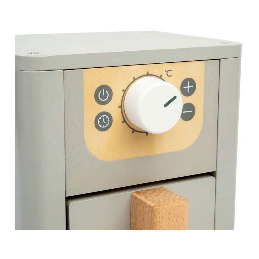 Bigjigs houten airfryer speelset, 5dlg.