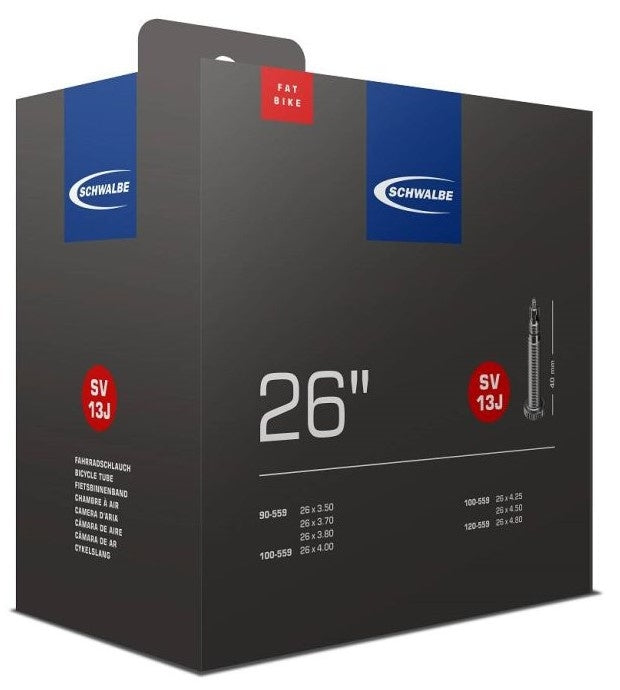Chambre à air Schwalbe Fatbike SV13J 26 90 120-559 - valve 40mm