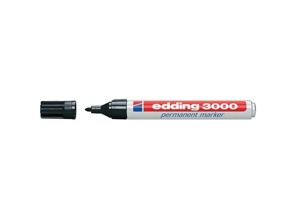 Edding permanent marker 3000 zwart doosje a 10 stuks