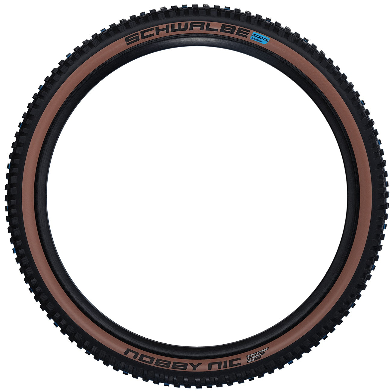 Vouwband Schwalbe Nobby Nic Super Ground 27,5 x 2,40 62-584 mm - bronzen zijwand