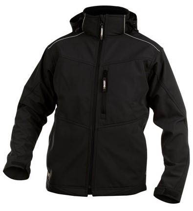 Dassy softshell tavira polyester zwart xxl