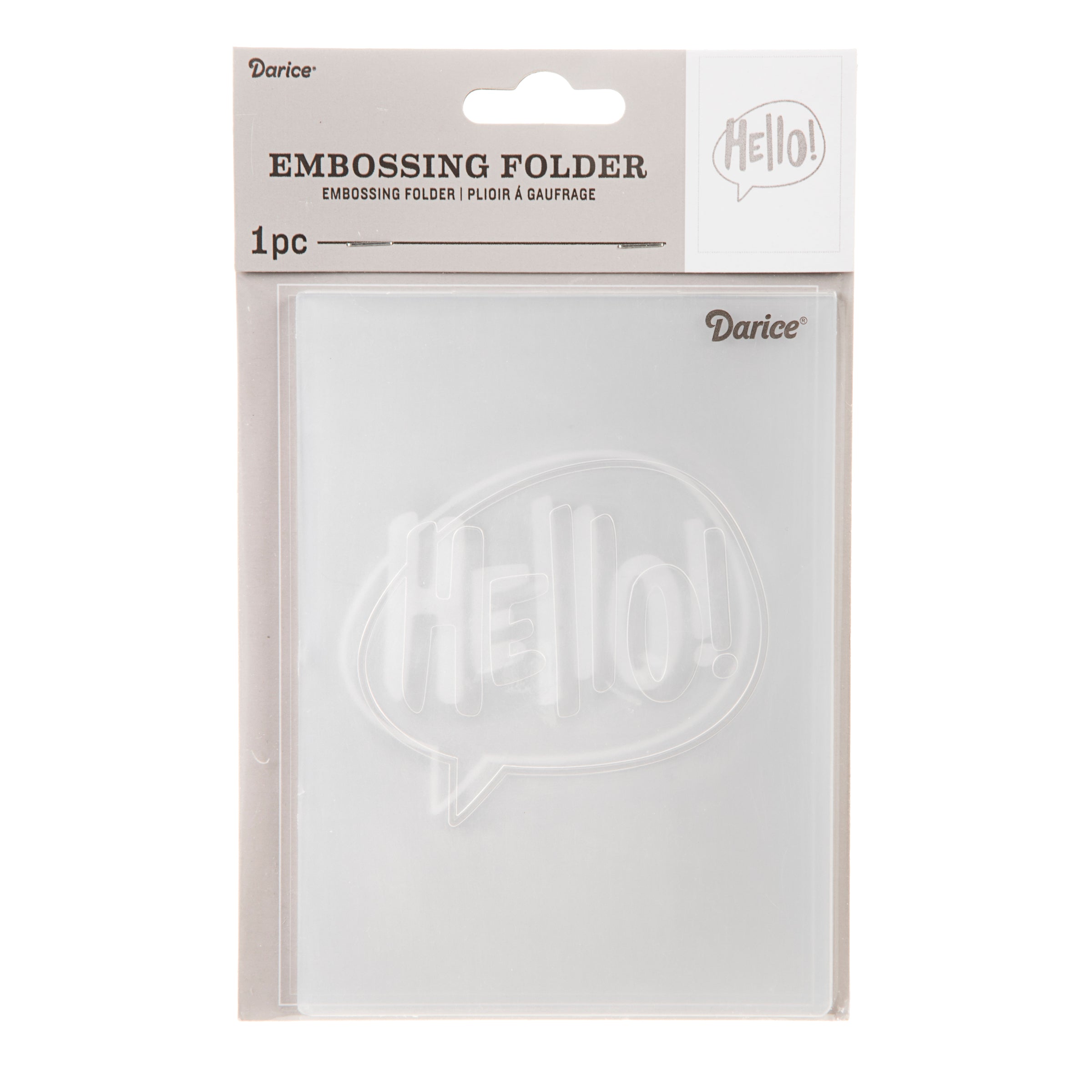 Darice • embossing sjabloon hello