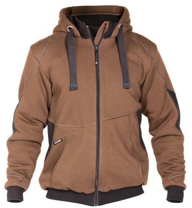Dassy sweatshirt jas pulse bruin antraciet xxl