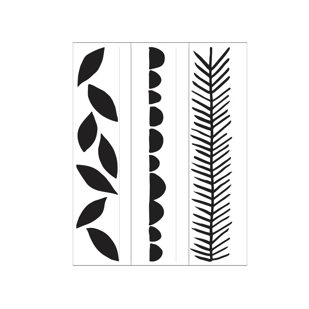 Darice • embossing sjabloon bladcirkels groen