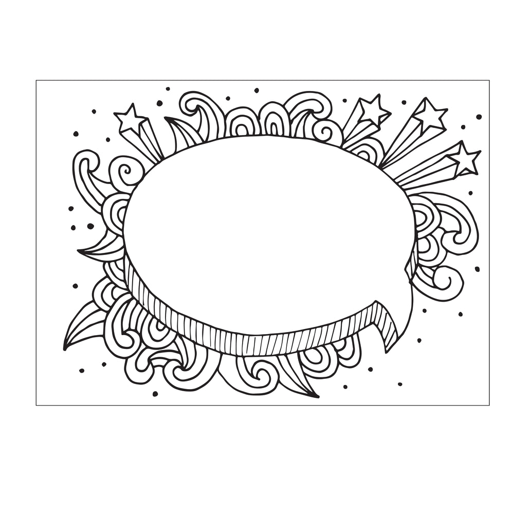 Darice • embossing sjabloon gesprek bubbel