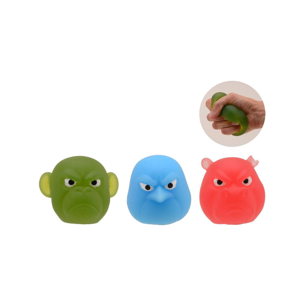 Johntoy anti stress - angry squeez animal head