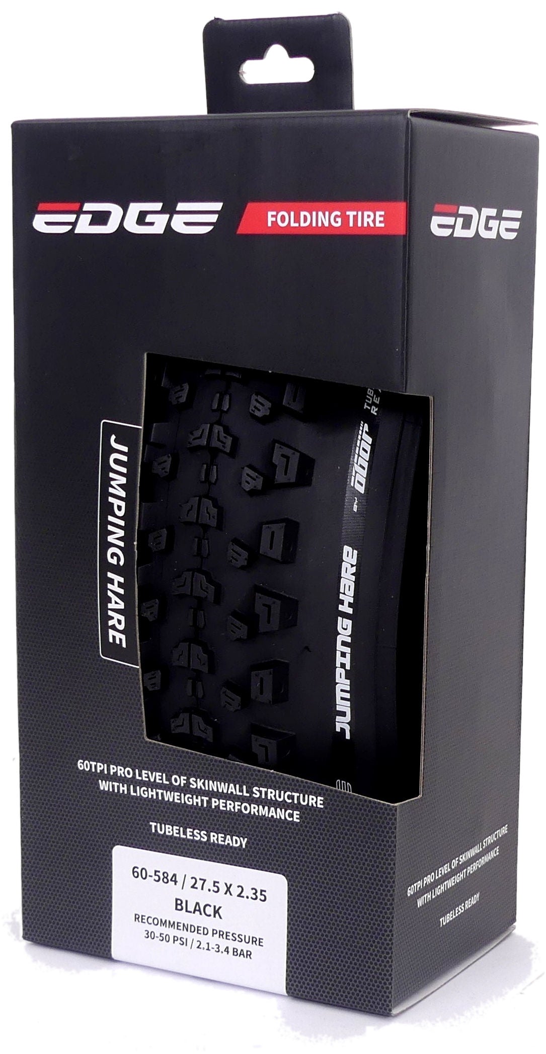 Pneu souple Edge Jumping Hare 27,5 x 2,35 60-584 - noir