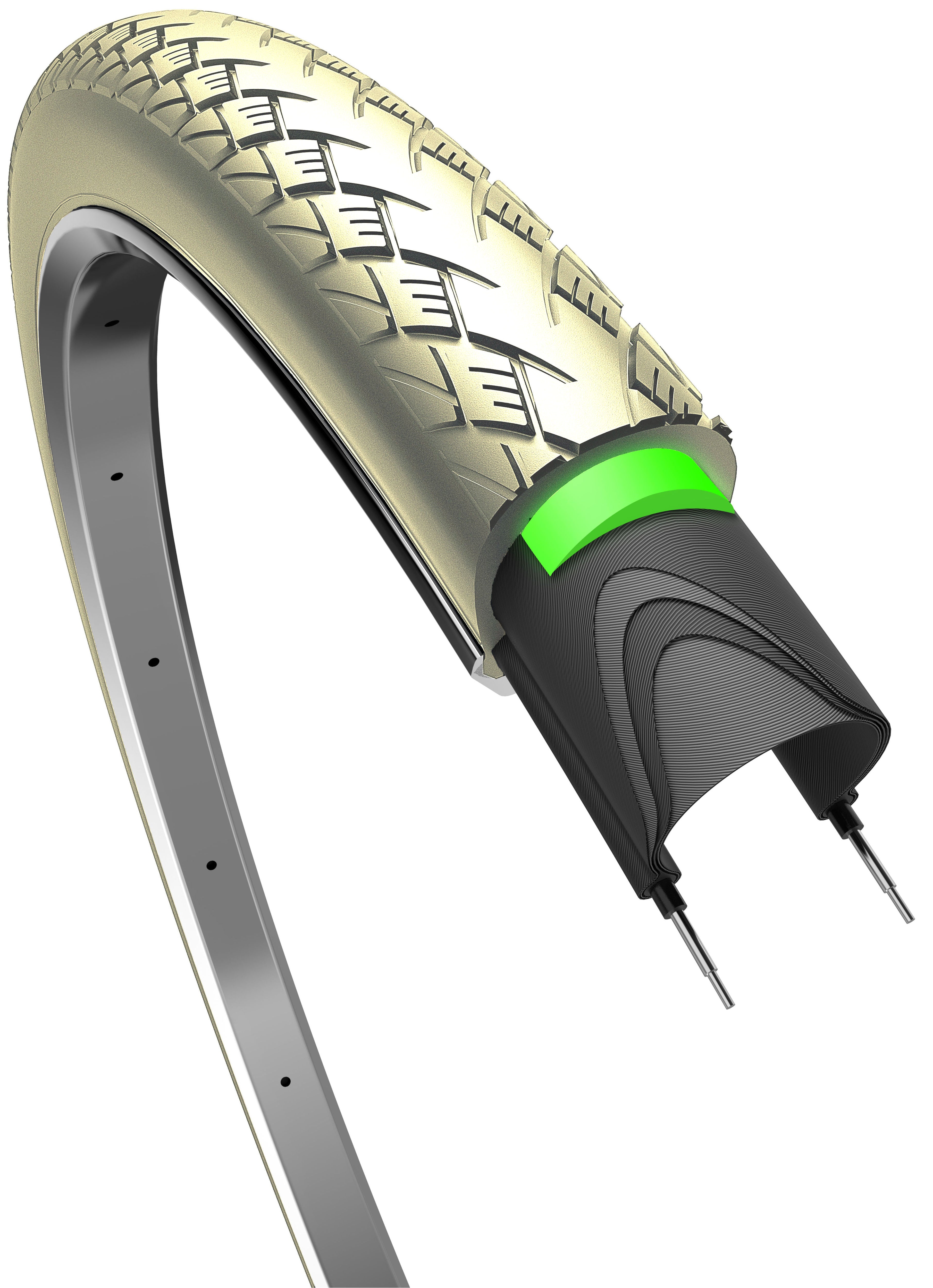 Rand Buitenband Metro Protect 28 x 1,75 47-622 mm crème met reflectie