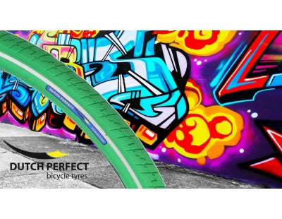 Dutchperfect buitenband dutch perfect 28 x 2.00 50-622 niet lek - groen met reflectie