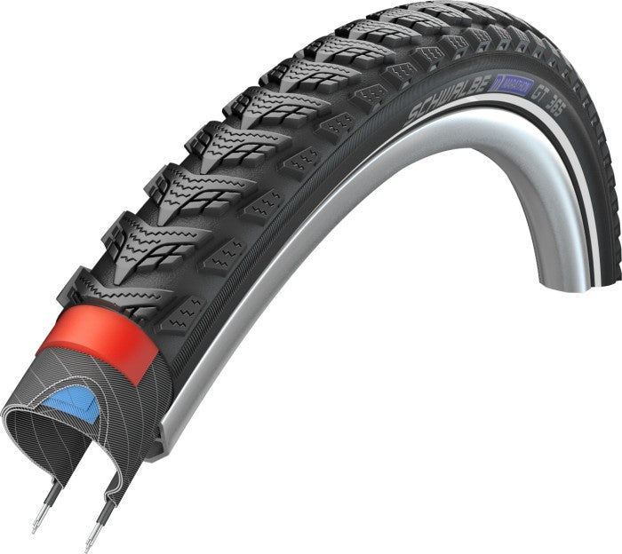 Pneu Schwalbe Marathon 365 GreenGuard 28 x 1.40 37-622mm - noir avec reflet