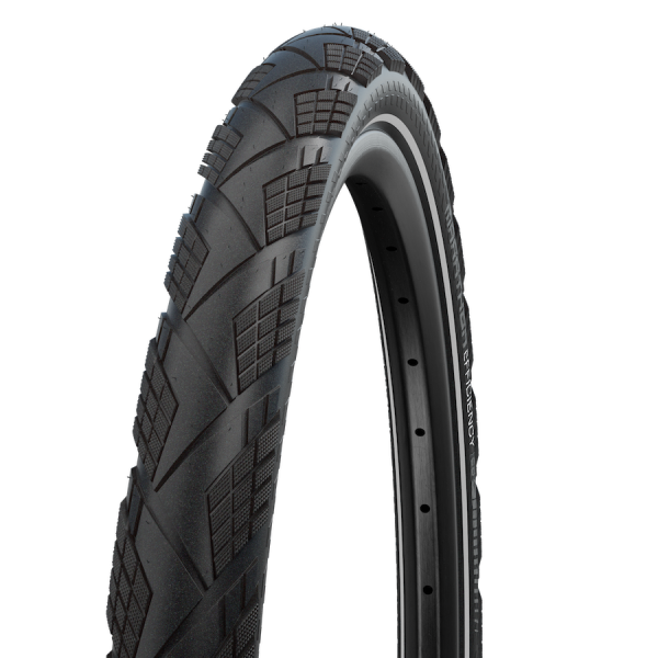 Vouwband Schwalbe Marathon Efficiency Super Race V-Guard 27,5 x 2,15 55-584 - zwart met reflectie