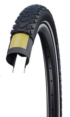 Buitenband Schwalbe Marathon Mondial RaceGuard 28 x1.60 42-622 - zwart met reflectie