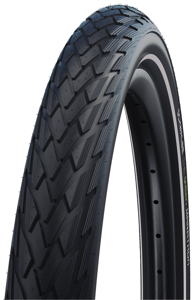 Schwalbe buitenband groen marathon greenguard 28 x 1.00 25-622mm - zwart met reflectie