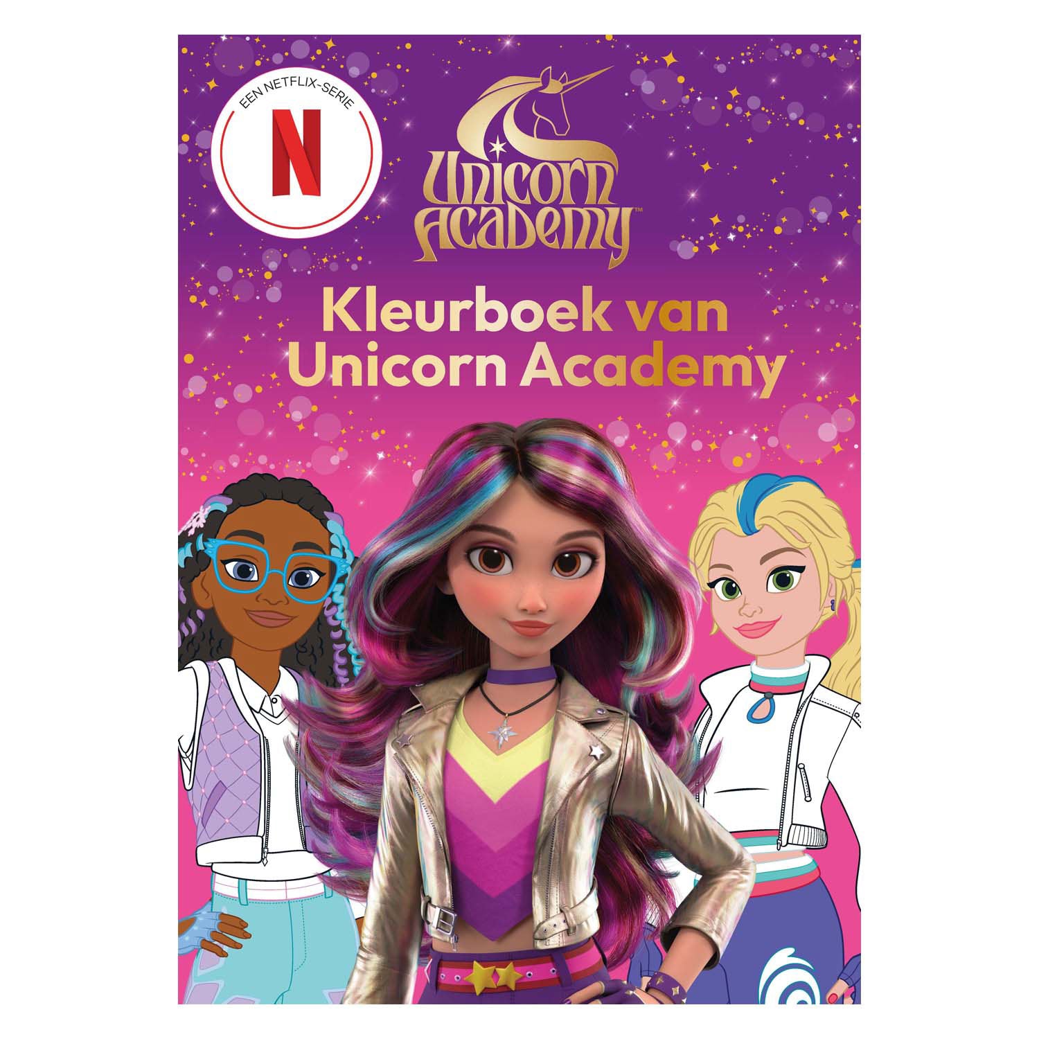 Big balloon kleurboek van unicorn academy