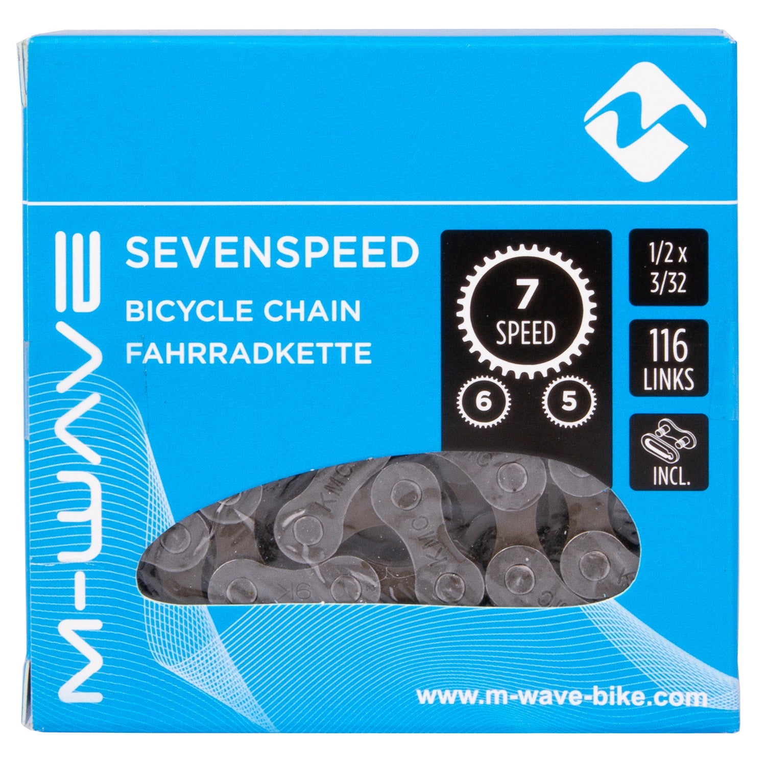 M-Wave M-wave ketting kmc 5 6 7 speed 1 2x3 32 116 schakels blister
