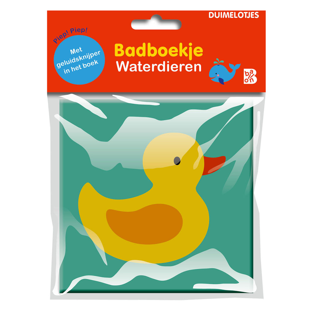 Standaard uitgeverij duimelotjes badboekje - waterdieren
