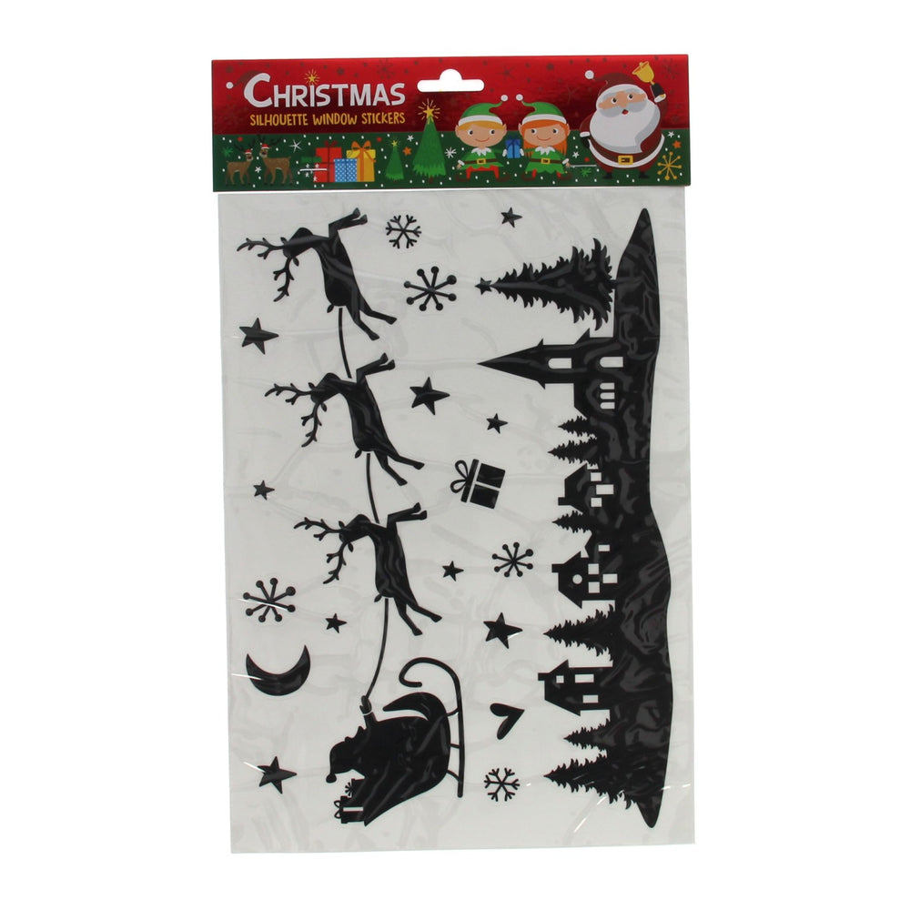 Wins holland silhouette raamstickers kerst