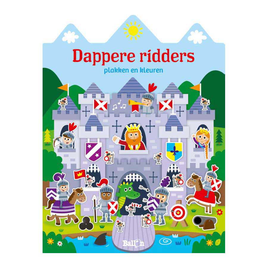 Standaard uitgeverij kleur- en stickerboek dappere ridders