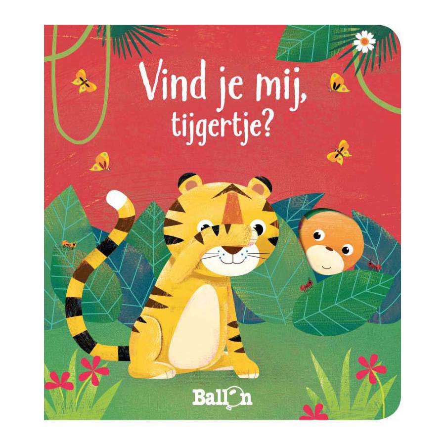 Boek vind je mij tijgertje met kijkgaatjes
