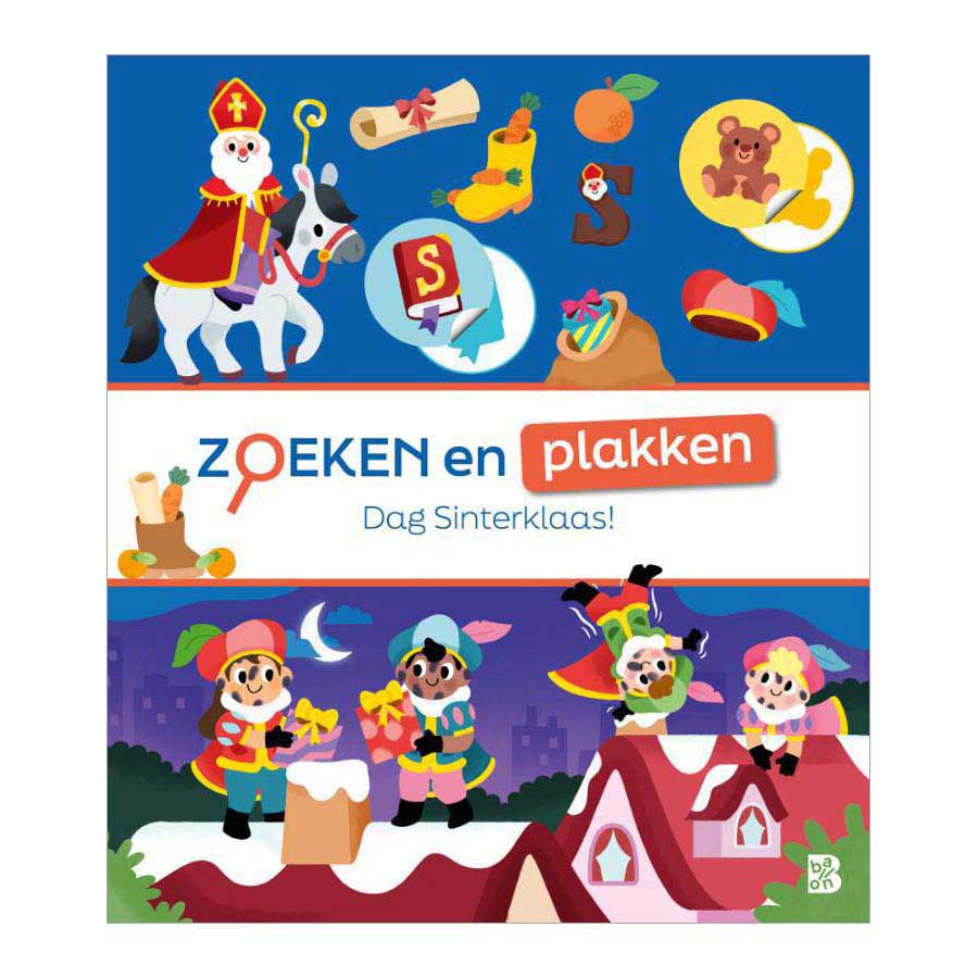 Standaard uitgeverij zoeken en plakken - dag sinterklaas! 3+