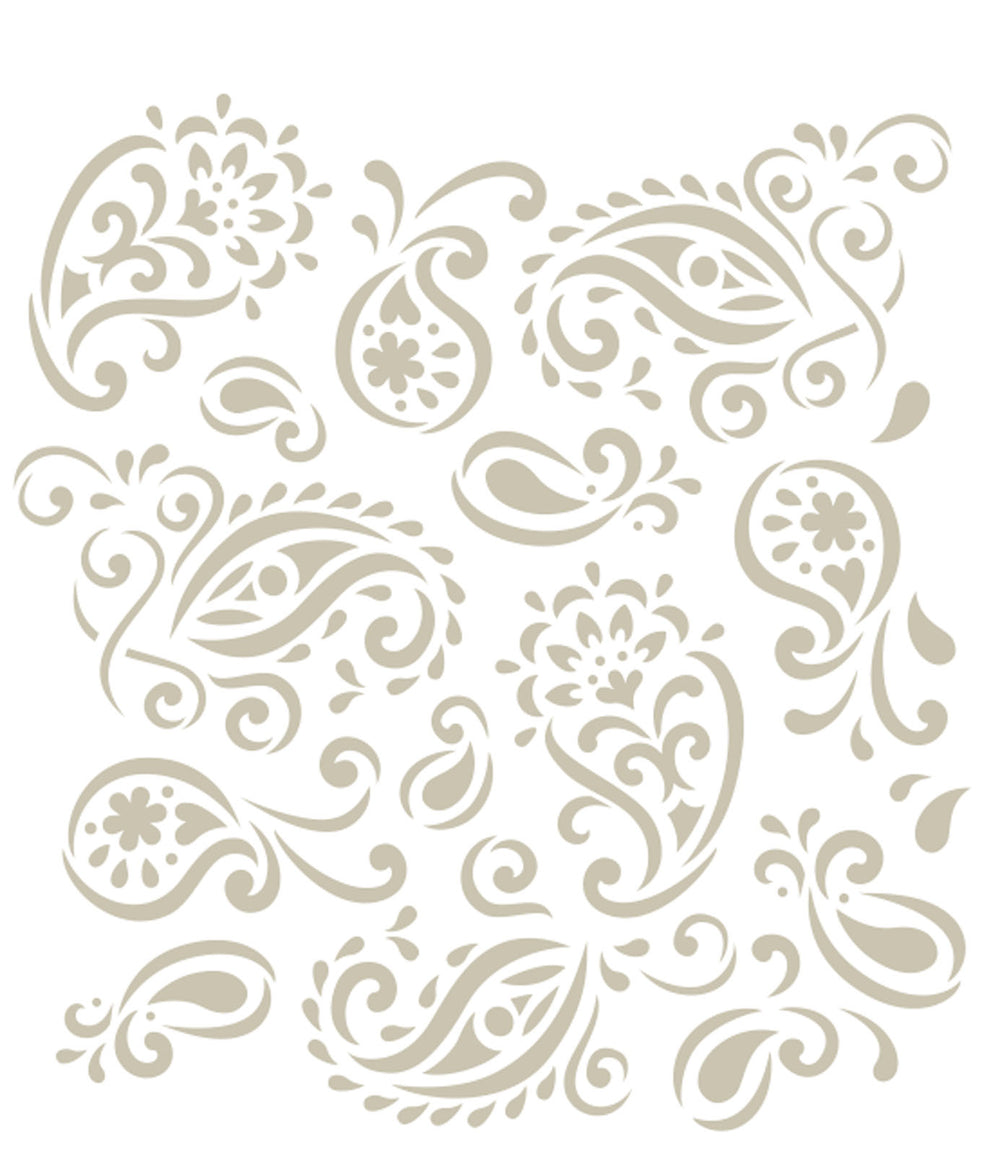 Folkart • lasergesneden stencil paisley delight