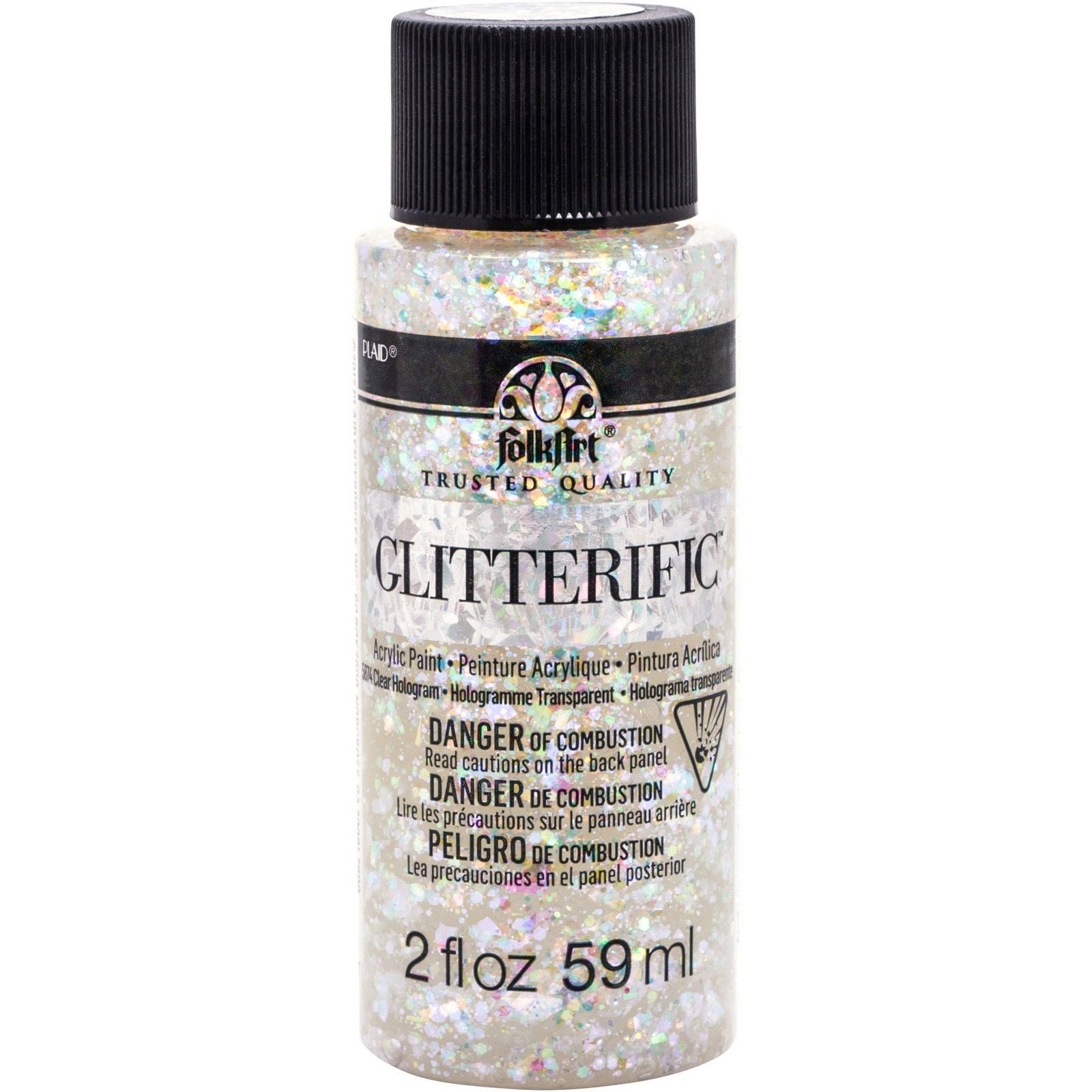 Folkart • glitterific colors clear hologram 59ml