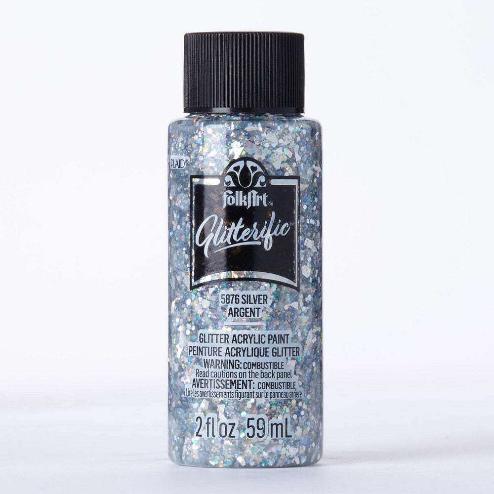 Folkart • glitterific colors silver 59ml