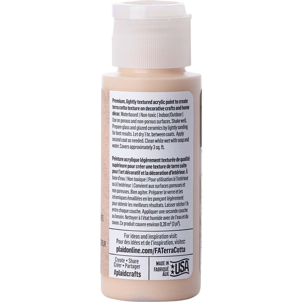 Folkart • terra cotta textured acrylic paint 59ml terrazzo sand