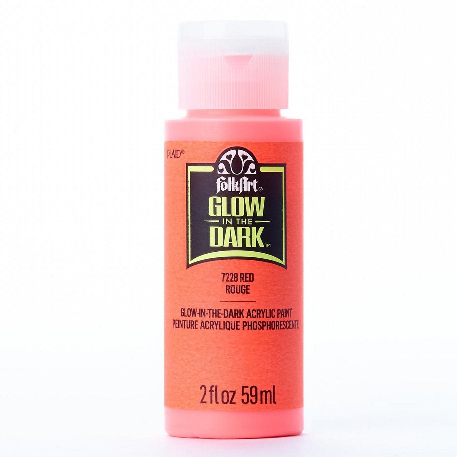 Folkart • glow in the dark colors red glow in the dark 59ml