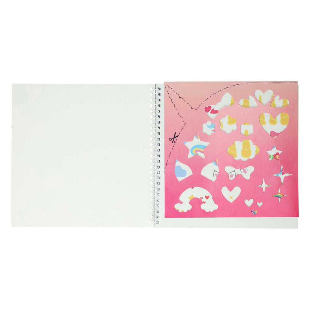 Mondikaarten sticker- en sjablonenboek ik hou van unicorns