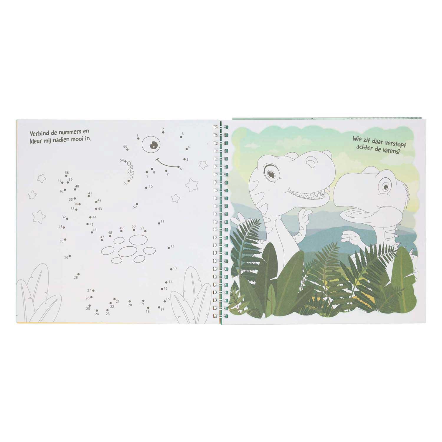 Mondikaarten sticker- en sjablonenboek ik hou van dino's