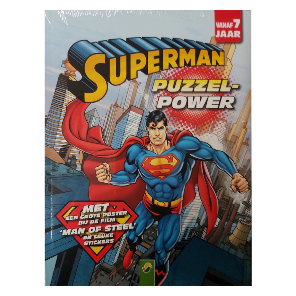 Mondikaarten superman power letterpuzzels, doolhoven doeboek